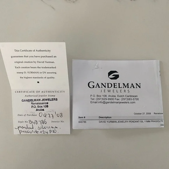 David Yurman Albion Prasiolite and Diamonds Enhancer - Picture 8 of 13